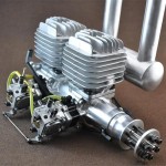 DLA 116CC Gas Engine Twin Cylinder CNC Gasoline Engine Remote Control Aircraft Model Oil Powered Large Fixed Wing Airplane UAV